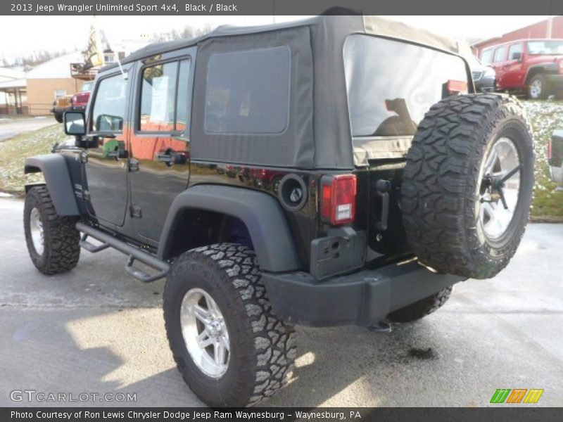Black / Black 2013 Jeep Wrangler Unlimited Sport 4x4