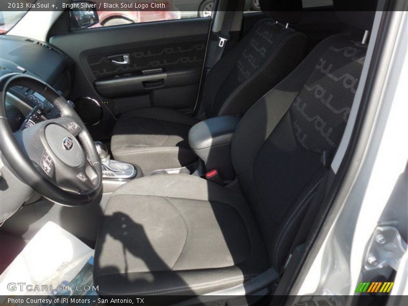 Bright Silver / Black Soul Logo Cloth 2013 Kia Soul +