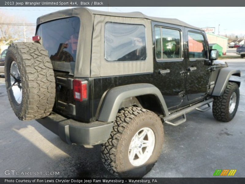 Black / Black 2013 Jeep Wrangler Unlimited Sport 4x4