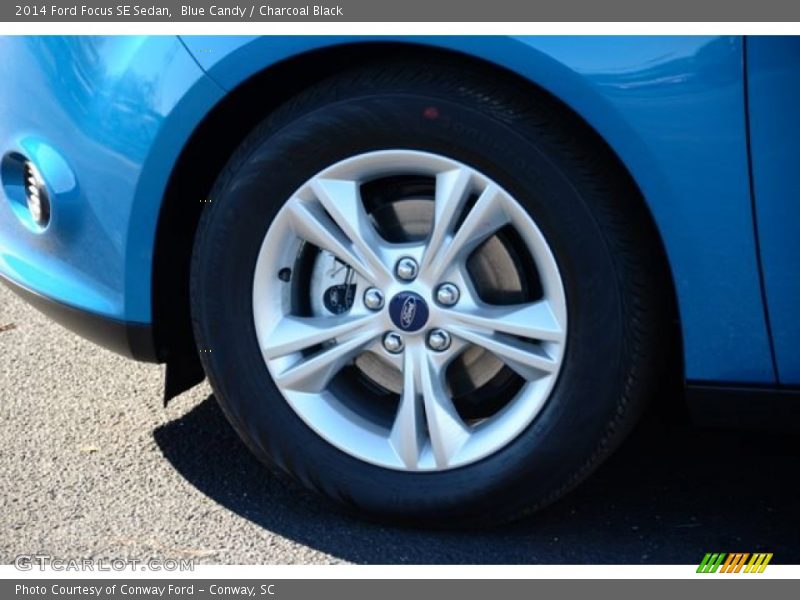 Blue Candy / Charcoal Black 2014 Ford Focus SE Sedan