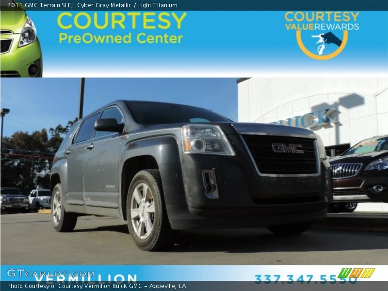 Cyber Gray Metallic / Light Titanium 2011 GMC Terrain SLE