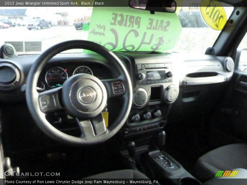 Black / Black 2013 Jeep Wrangler Unlimited Sport 4x4