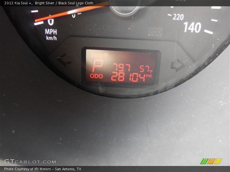 Bright Silver / Black Soul Logo Cloth 2013 Kia Soul +
