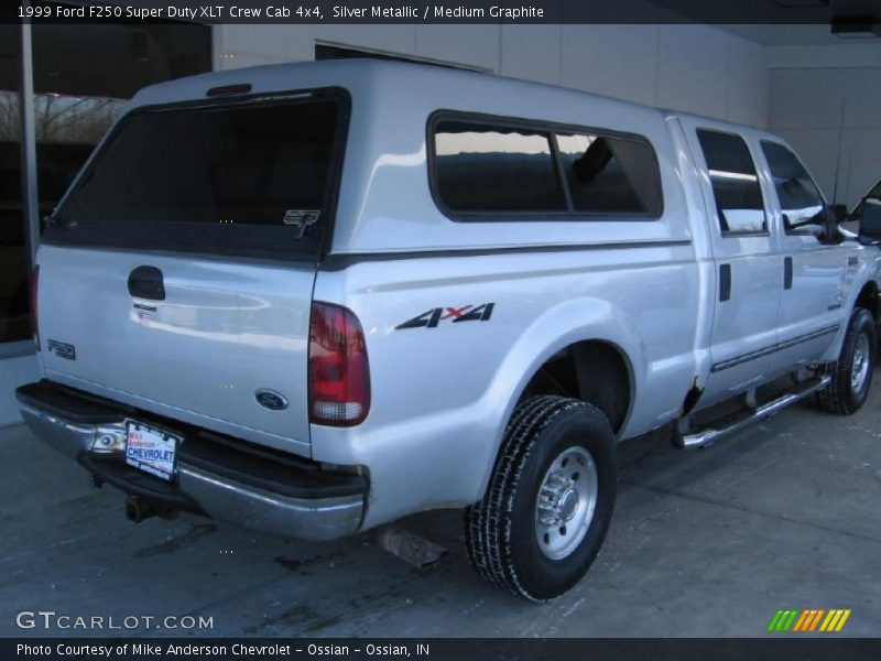 Silver Metallic / Medium Graphite 1999 Ford F250 Super Duty XLT Crew Cab 4x4