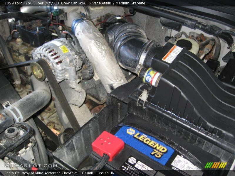 Silver Metallic / Medium Graphite 1999 Ford F250 Super Duty XLT Crew Cab 4x4