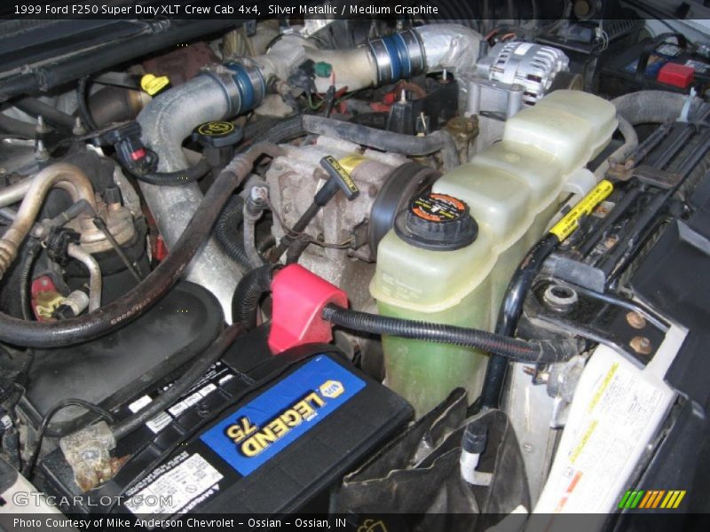 Silver Metallic / Medium Graphite 1999 Ford F250 Super Duty XLT Crew Cab 4x4