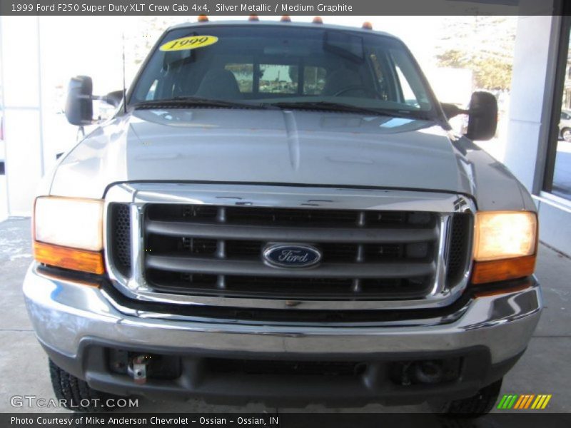 Silver Metallic / Medium Graphite 1999 Ford F250 Super Duty XLT Crew Cab 4x4