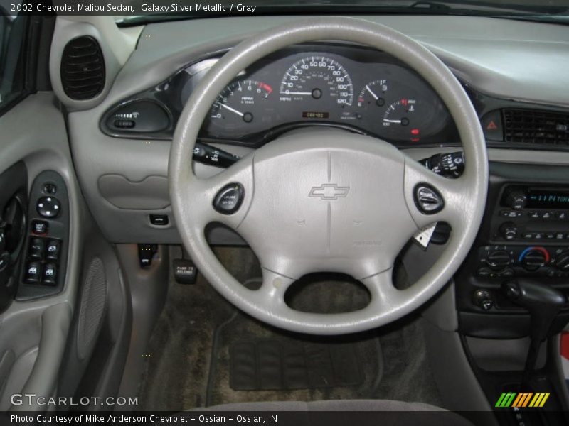 Galaxy Silver Metallic / Gray 2002 Chevrolet Malibu Sedan