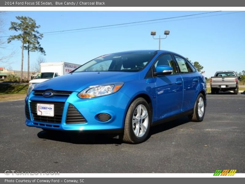 Blue Candy / Charcoal Black 2014 Ford Focus SE Sedan