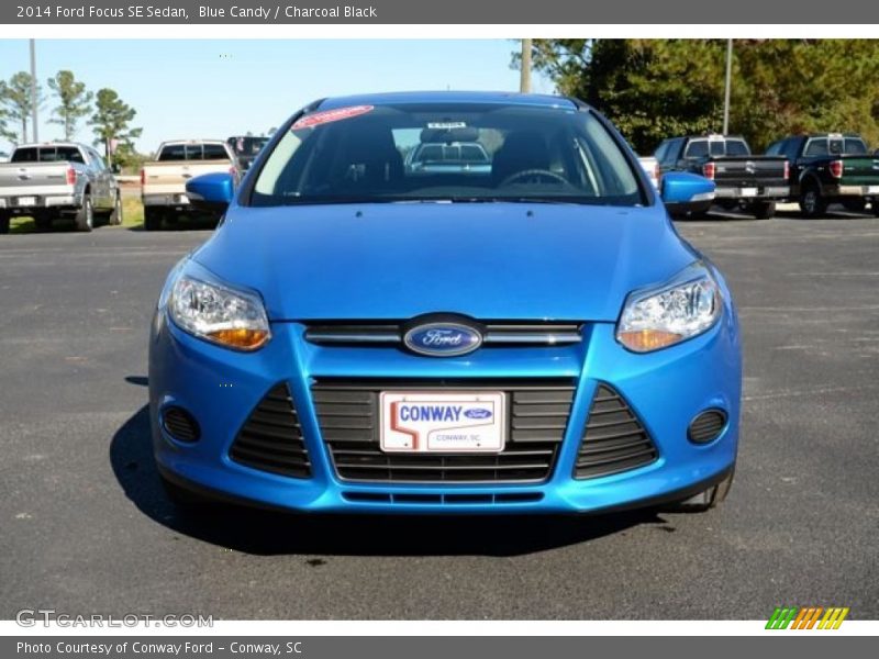 Blue Candy / Charcoal Black 2014 Ford Focus SE Sedan