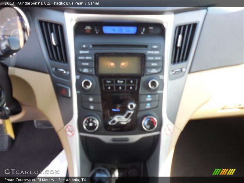 Pacific Blue Pearl / Camel 2013 Hyundai Sonata GLS