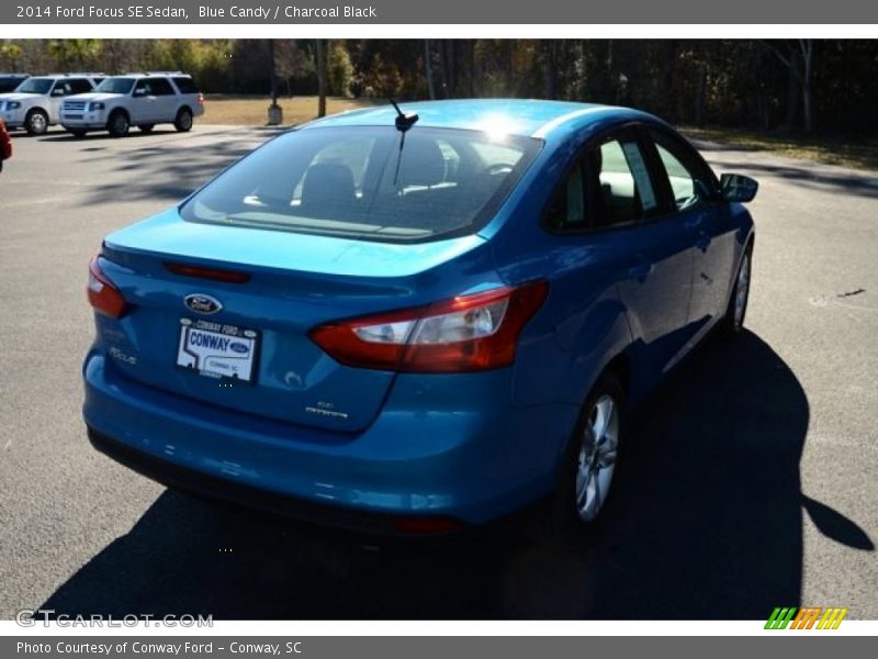 Blue Candy / Charcoal Black 2014 Ford Focus SE Sedan