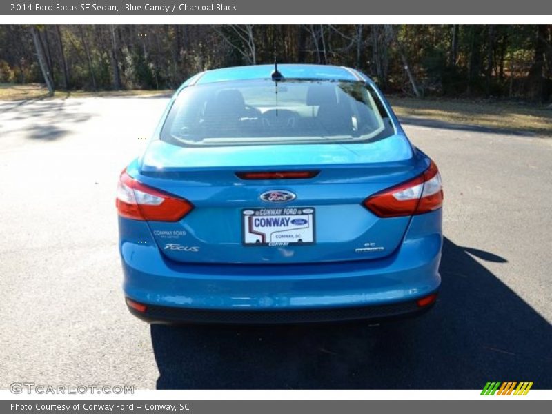 Blue Candy / Charcoal Black 2014 Ford Focus SE Sedan