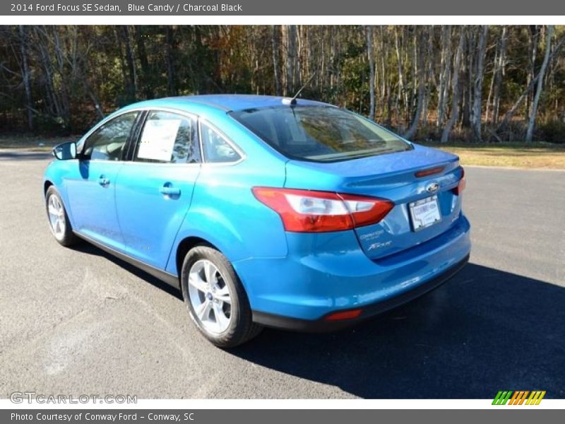 Blue Candy / Charcoal Black 2014 Ford Focus SE Sedan