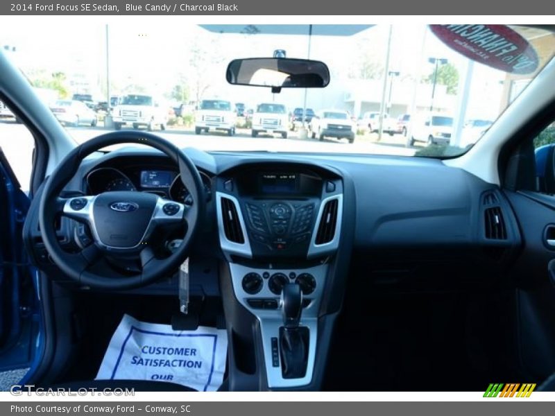 Blue Candy / Charcoal Black 2014 Ford Focus SE Sedan