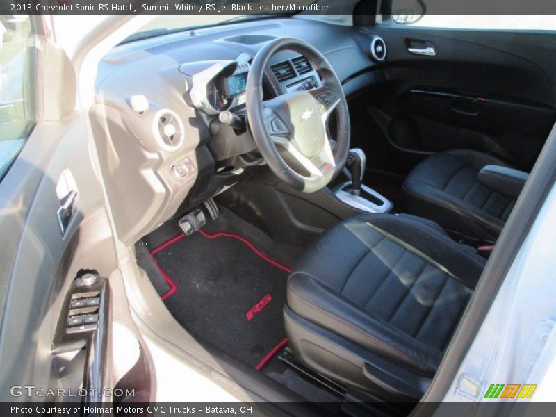 RS Jet Black Leather/Microfiber Interior - 2013 Sonic RS Hatch 