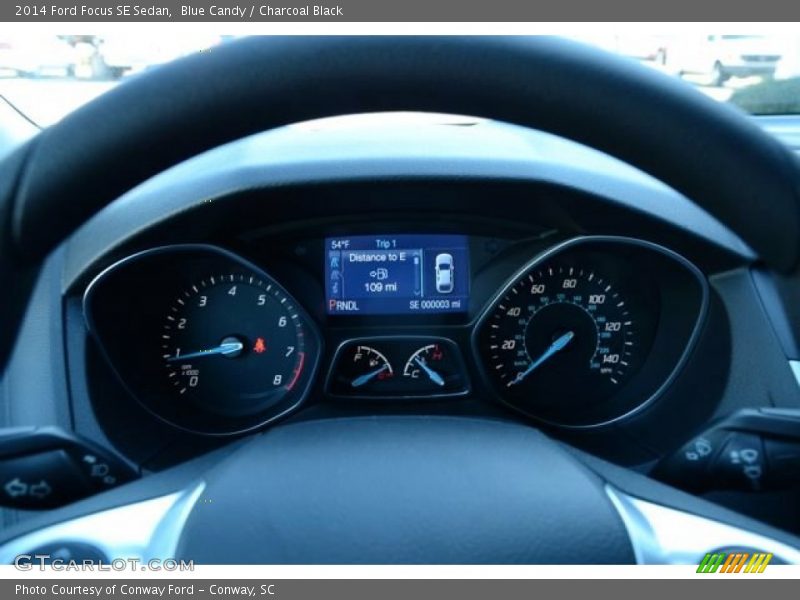 Blue Candy / Charcoal Black 2014 Ford Focus SE Sedan