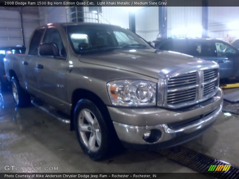 Light Khaki Metallic / Medium Slate Gray 2008 Dodge Ram 1500 Big Horn Edition Quad Cab