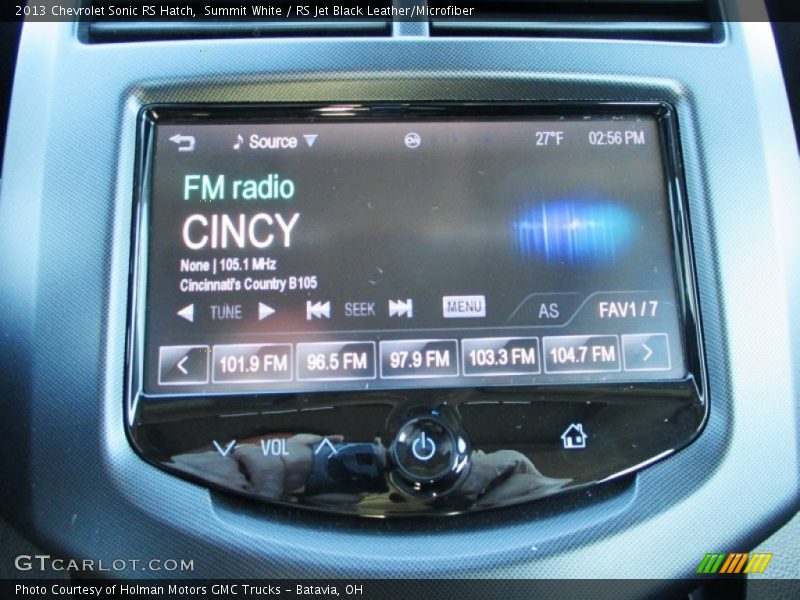 Summit White / RS Jet Black Leather/Microfiber 2013 Chevrolet Sonic RS Hatch