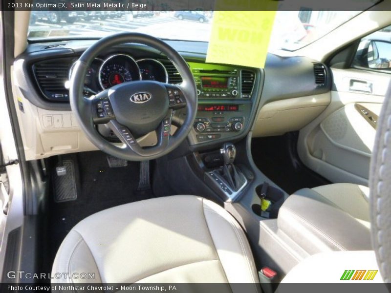 Satin Metal Metallic / Beige 2013 Kia Optima EX