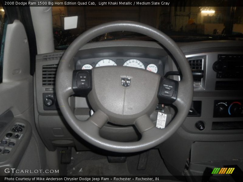 Light Khaki Metallic / Medium Slate Gray 2008 Dodge Ram 1500 Big Horn Edition Quad Cab