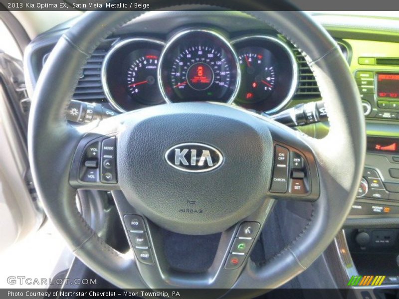Satin Metal Metallic / Beige 2013 Kia Optima EX