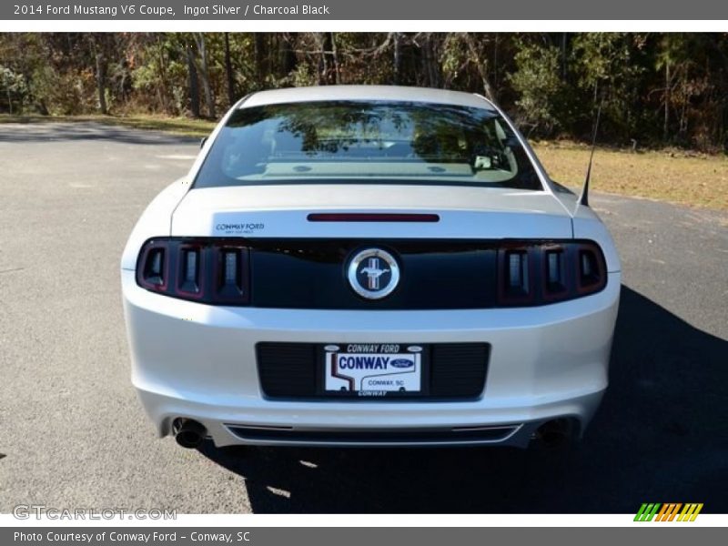 Ingot Silver / Charcoal Black 2014 Ford Mustang V6 Coupe