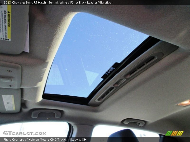 Sunroof of 2013 Sonic RS Hatch