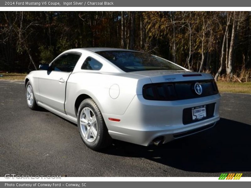 Ingot Silver / Charcoal Black 2014 Ford Mustang V6 Coupe
