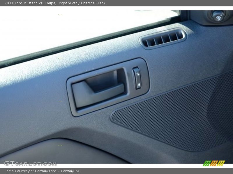 Ingot Silver / Charcoal Black 2014 Ford Mustang V6 Coupe