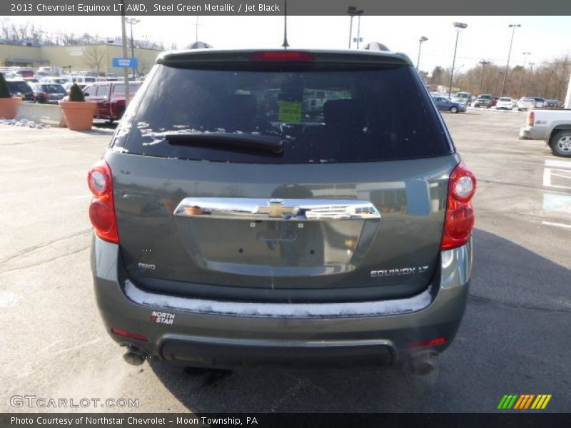 Steel Green Metallic / Jet Black 2013 Chevrolet Equinox LT AWD
