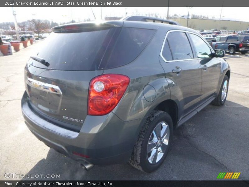 Steel Green Metallic / Jet Black 2013 Chevrolet Equinox LT AWD