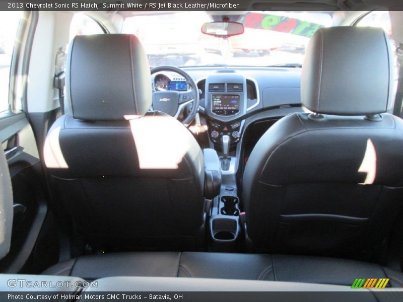 Summit White / RS Jet Black Leather/Microfiber 2013 Chevrolet Sonic RS Hatch