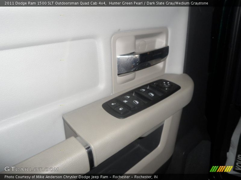 Hunter Green Pearl / Dark Slate Gray/Medium Graystone 2011 Dodge Ram 1500 SLT Outdoorsman Quad Cab 4x4