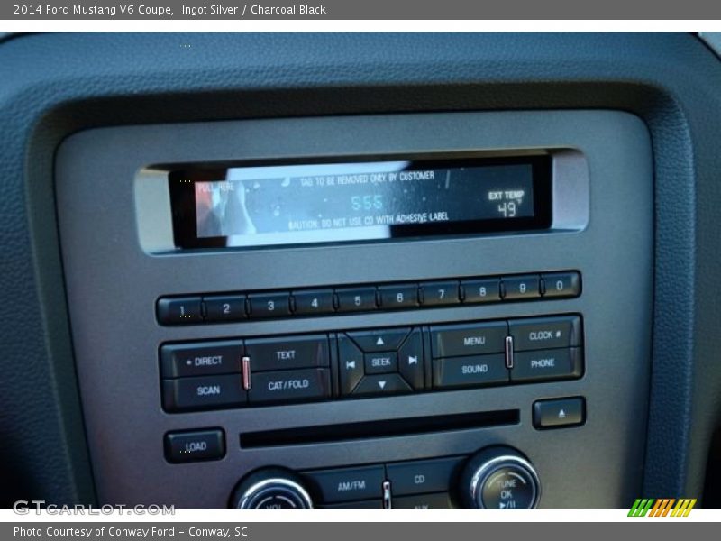 Ingot Silver / Charcoal Black 2014 Ford Mustang V6 Coupe
