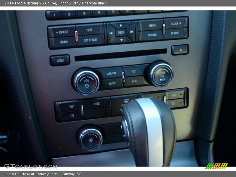 Ingot Silver / Charcoal Black 2014 Ford Mustang V6 Coupe
