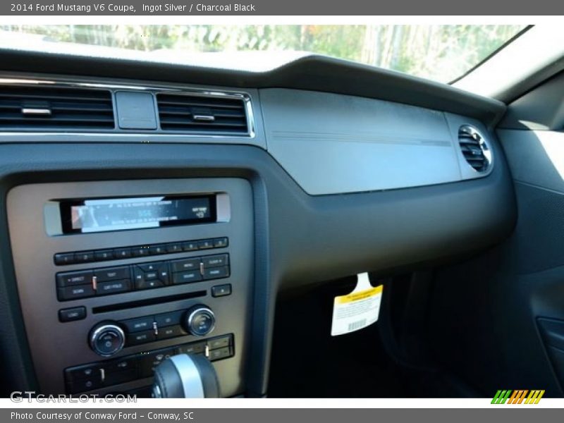 Ingot Silver / Charcoal Black 2014 Ford Mustang V6 Coupe