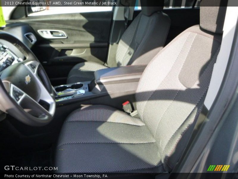 Steel Green Metallic / Jet Black 2013 Chevrolet Equinox LT AWD