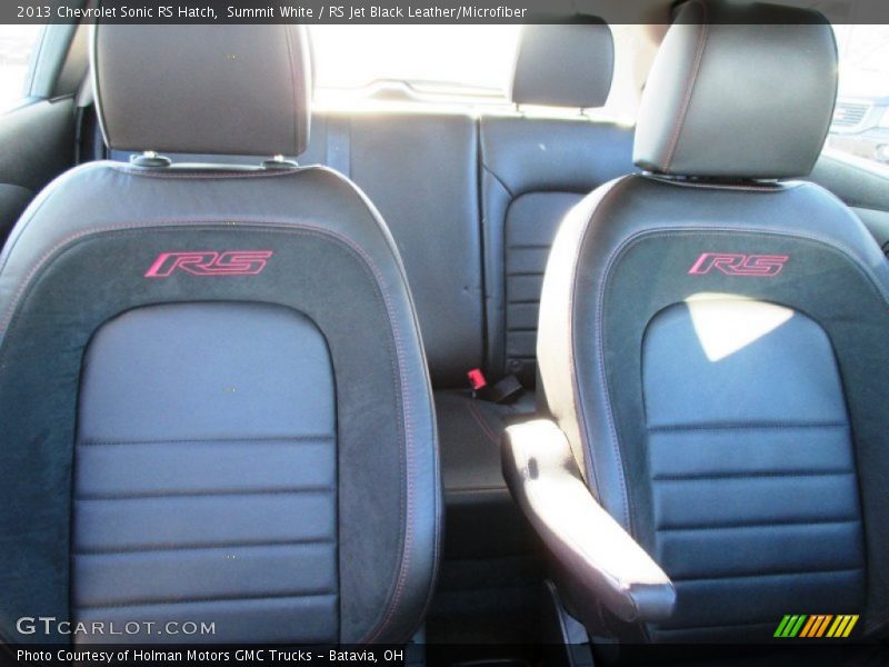 Summit White / RS Jet Black Leather/Microfiber 2013 Chevrolet Sonic RS Hatch