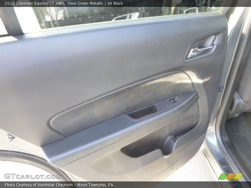 Steel Green Metallic / Jet Black 2013 Chevrolet Equinox LT AWD