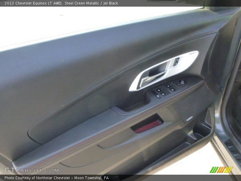 Steel Green Metallic / Jet Black 2013 Chevrolet Equinox LT AWD