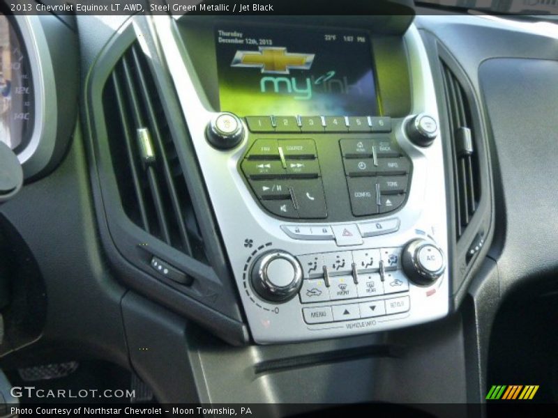 Steel Green Metallic / Jet Black 2013 Chevrolet Equinox LT AWD