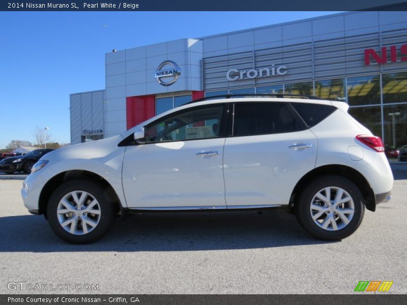 Pearl White / Beige 2014 Nissan Murano SL