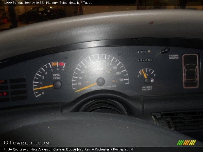 Platinum Beige Metallic / Taupe 1999 Pontiac Bonneville SE