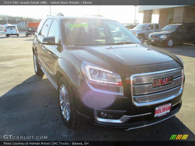Carbon Black Metallic / Ebony 2014 GMC Acadia Denali AWD
