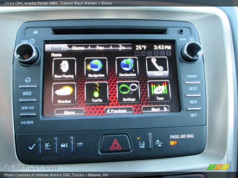 Carbon Black Metallic / Ebony 2014 GMC Acadia Denali AWD
