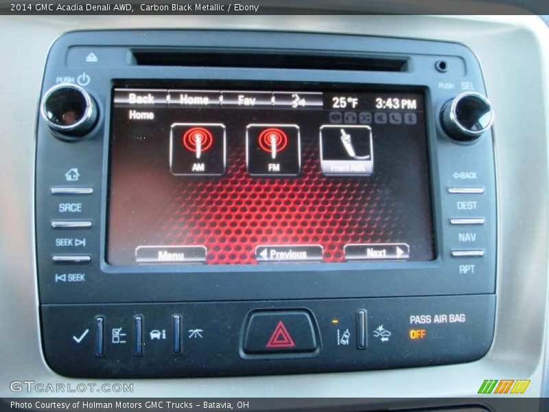 Carbon Black Metallic / Ebony 2014 GMC Acadia Denali AWD