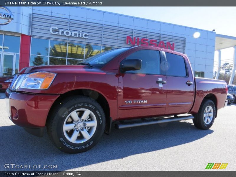 Cayenne Red / Almond 2014 Nissan Titan SV Crew Cab