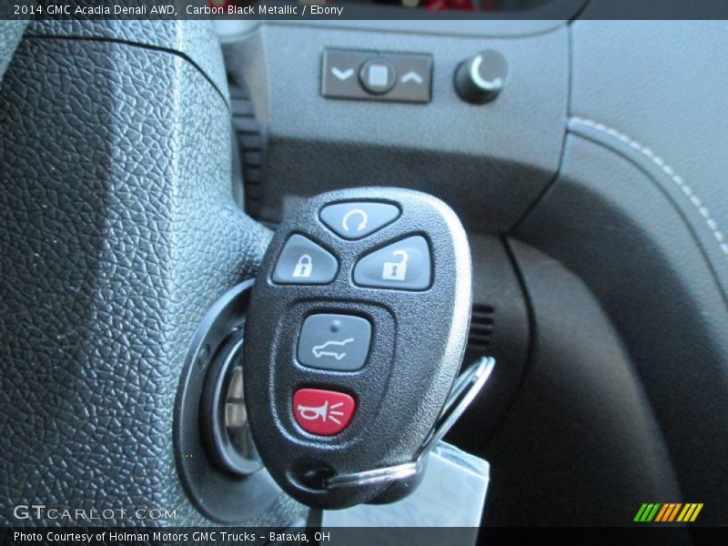 Carbon Black Metallic / Ebony 2014 GMC Acadia Denali AWD