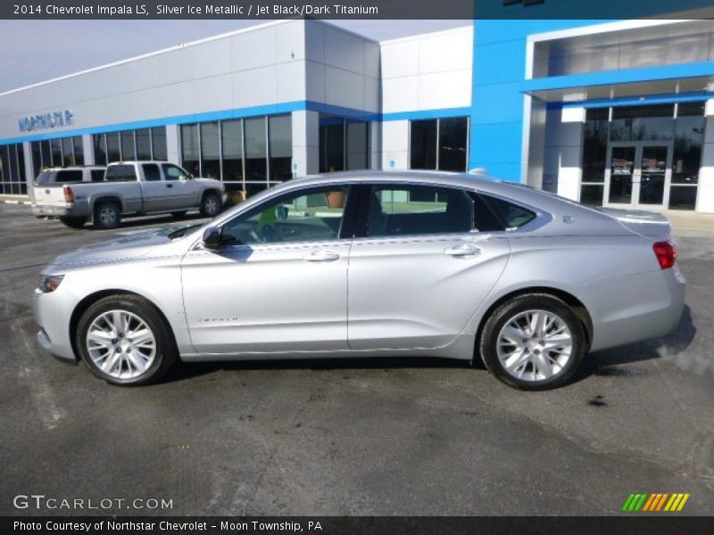 Silver Ice Metallic / Jet Black/Dark Titanium 2014 Chevrolet Impala LS